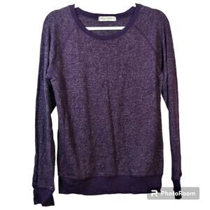AMERICAN ABLE Wynette Sweatshirt Purple Knit Long Sleeve Size Small